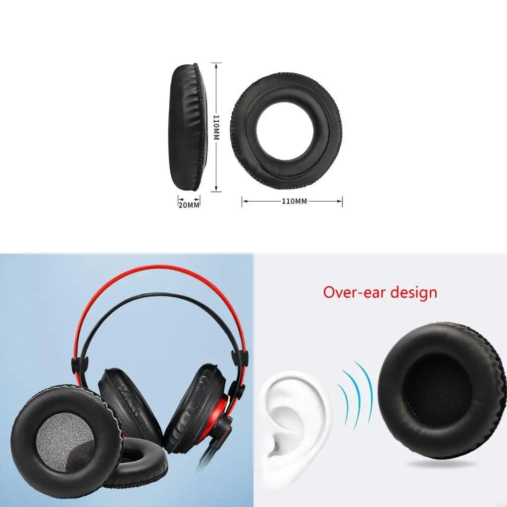 J1HD Headset Weiche Ohrpolster Abdeckungen für K240 K241 K270 K271 K272 Kopfhörer Ohrpolster