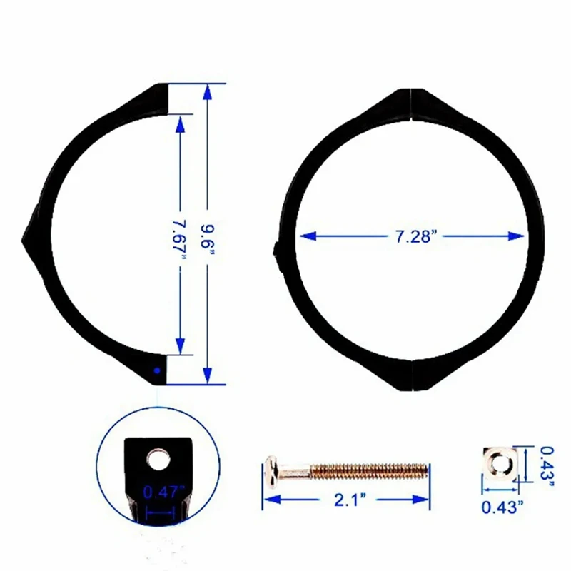 Clip de válvula de filtro de arena para piscina, abrazadera de brida para GMX600NM, color negro, 1 piezas, compatible con Hayward S144T Pro Series