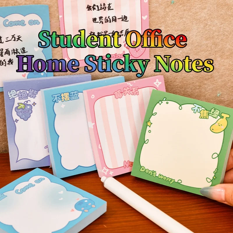 Student Office Home Sticky Notes, 50/200/400 Sheets Cute Capybara Adhesive Memo Pads for Daily Planning & School Stationery