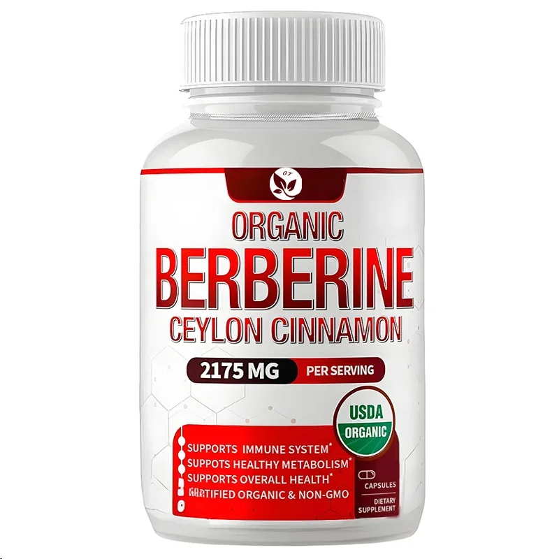 Canela de Ceilán 2175 Mg - Suplemento de Berberina de Alta Calidad Apoya el Sistema Inmunológico Vegetario sin Gmo 60 Cápsulas
