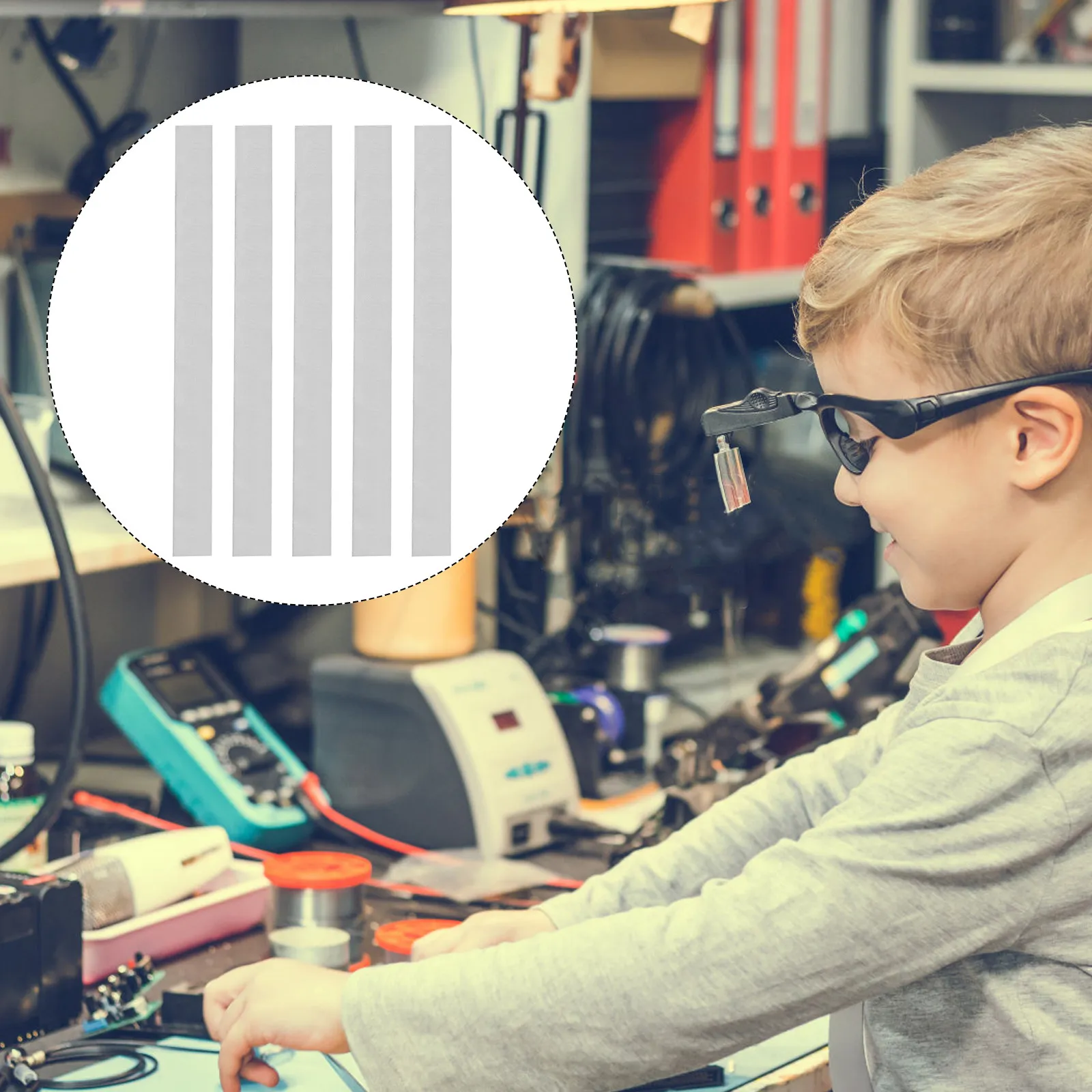 

5Pcs Primary School Leaf Spring Copper Sheet Science Teaching Tool Educational Experiment Sheet for Students Leaf Spring