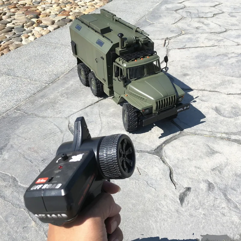 

WPL B-36 1/16 Scale 6WD RC Military Truck Ural Style Command Vehicle 2 4 G Proportional Control All Terrain Remote Control