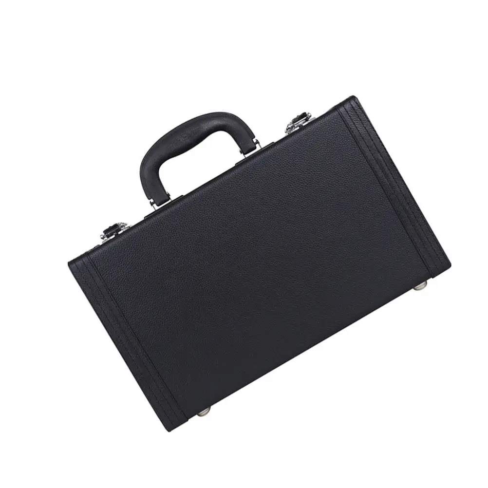 

Sturdy Black Clarinet Case Portable Hard Shell Storage Box with Ergonomic Handle for Comfortable Carrying Wind Instrument Supply