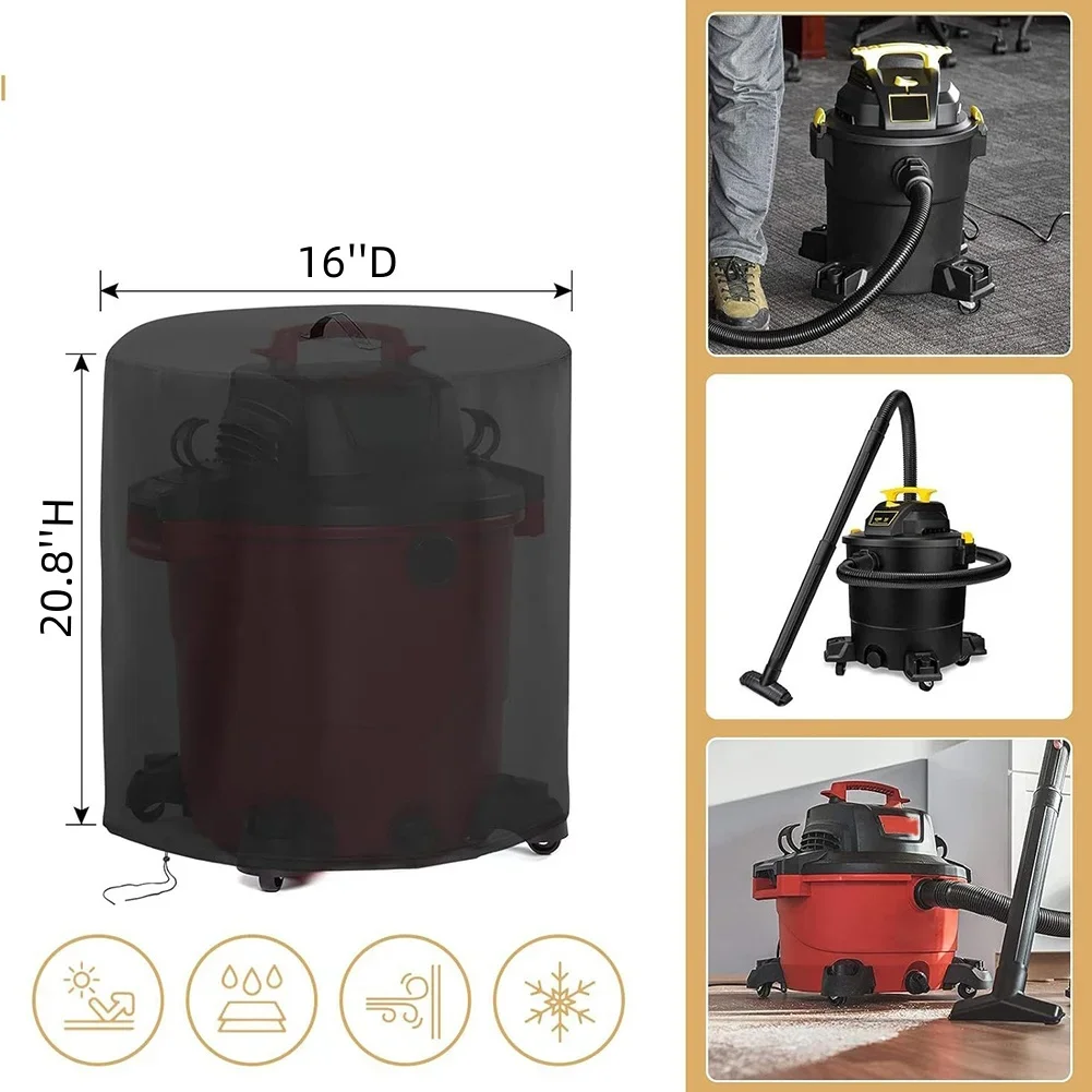 Водонепроницаемый чехол для пылесоса для влажной и сухой уборки, чехол для хранения пылесоса, подходит для пылесосов емкостью 12–20 галлонов, ткань Оксфорд 420D