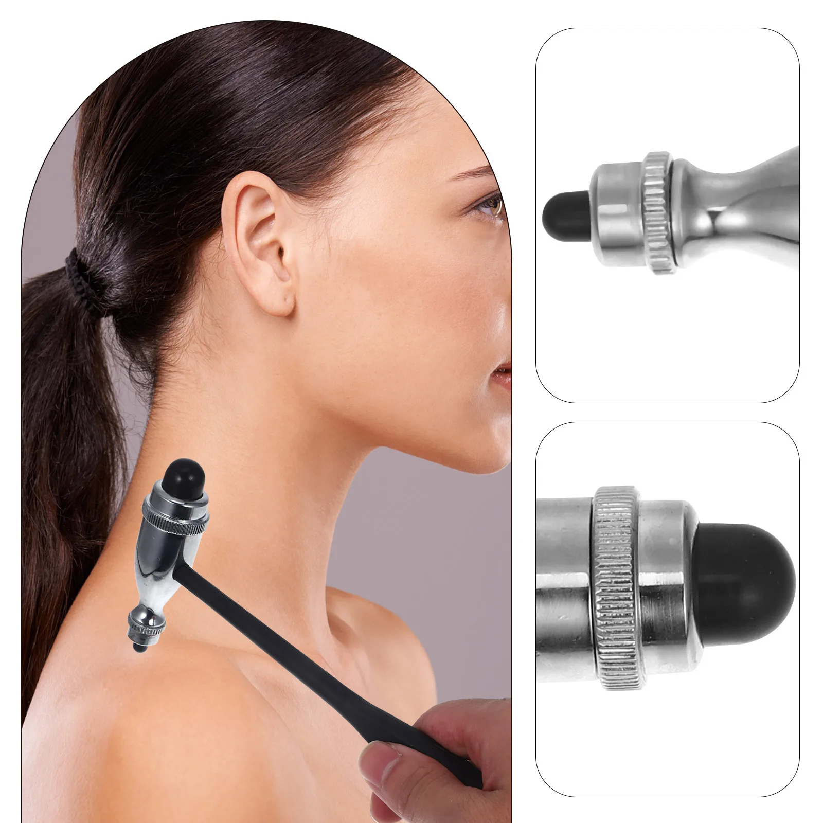 

Neurological Hammer Stainless Steel Medical Percussion Tool Ergonomic Handle For Clinic Hospital Diagnostic Testing