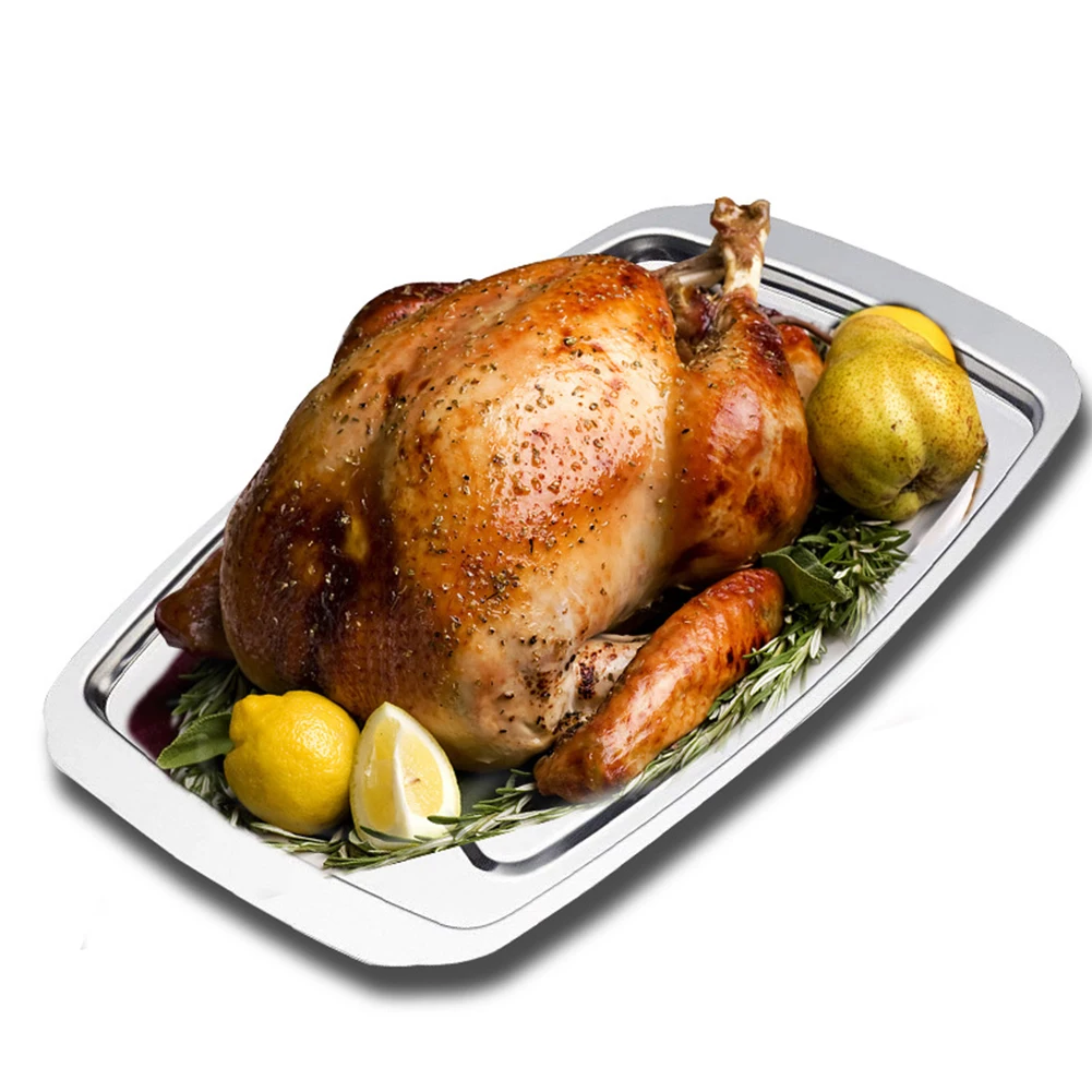 Christmas Dinner 35.5*25*1.5cm Meat Nail Holder Stable Turkey Support Rack Christmas Cooking Rack Easy To Clean