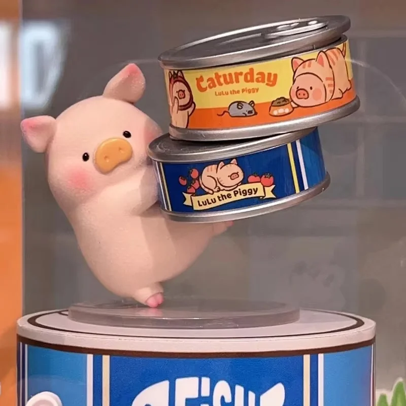 

Lulu Pig Saturday Series Character Kawaii Model Toy Mystery Box Table Top Decoration Doll Action Tote Birthday Gift