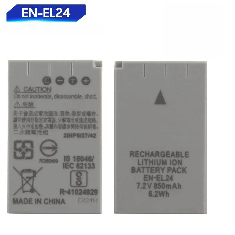 

Сменный аккумулятор для камеры EN-EL24 для Nikon 1 J5 1J5 ENEL24 850 мАч 7,2 В 6,2 Втч