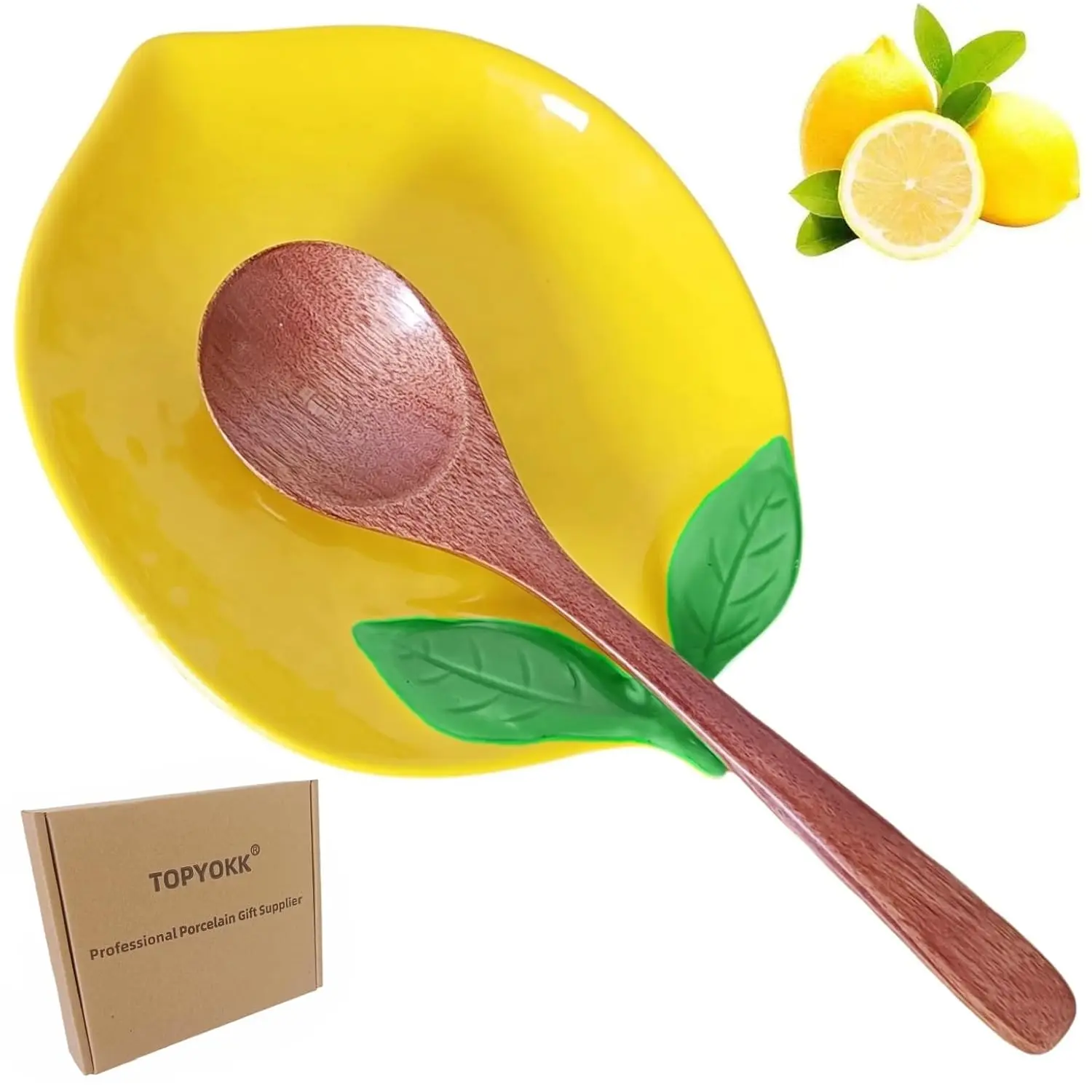

Cute Ceramic Spoon Rest Holder for Stove Top, Lemon Shaped Coffee kitchen Spoon Rest Holder for Kitchen Counter, Stove