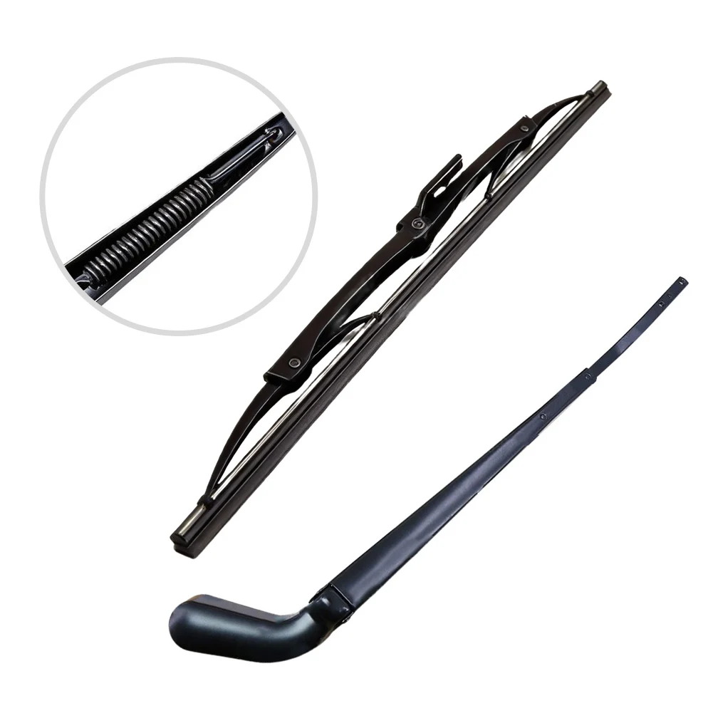 Rear Glass Wiper 85241-35020 85242-35010 For For Toyota For 4Runner 1996 1997 1998 1999 2000 2001 2002 Black ABS Plastic Dire