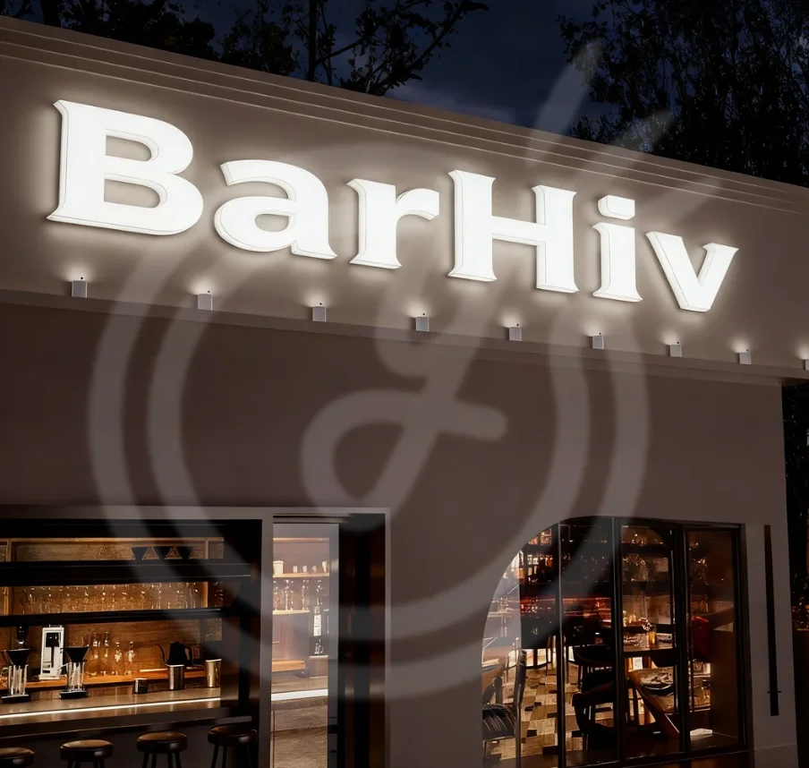 رسائل ثلاثية الأبعاد علامة أكريليك مخصصة النيون الفاخرة شعار العلامة التجارية الأعمال Led علامات لافتة ضوء ملصق رسالة لافتات شركة مضيئة