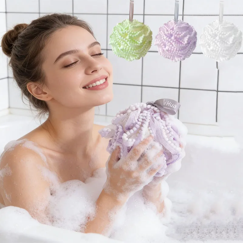 

Bathing Flower Foaming Sponge Bubble Wisp for Body Exfoliating Soft Shower Flower Mesh Ball Body Wash Skin Cleaner Bath Supplies
