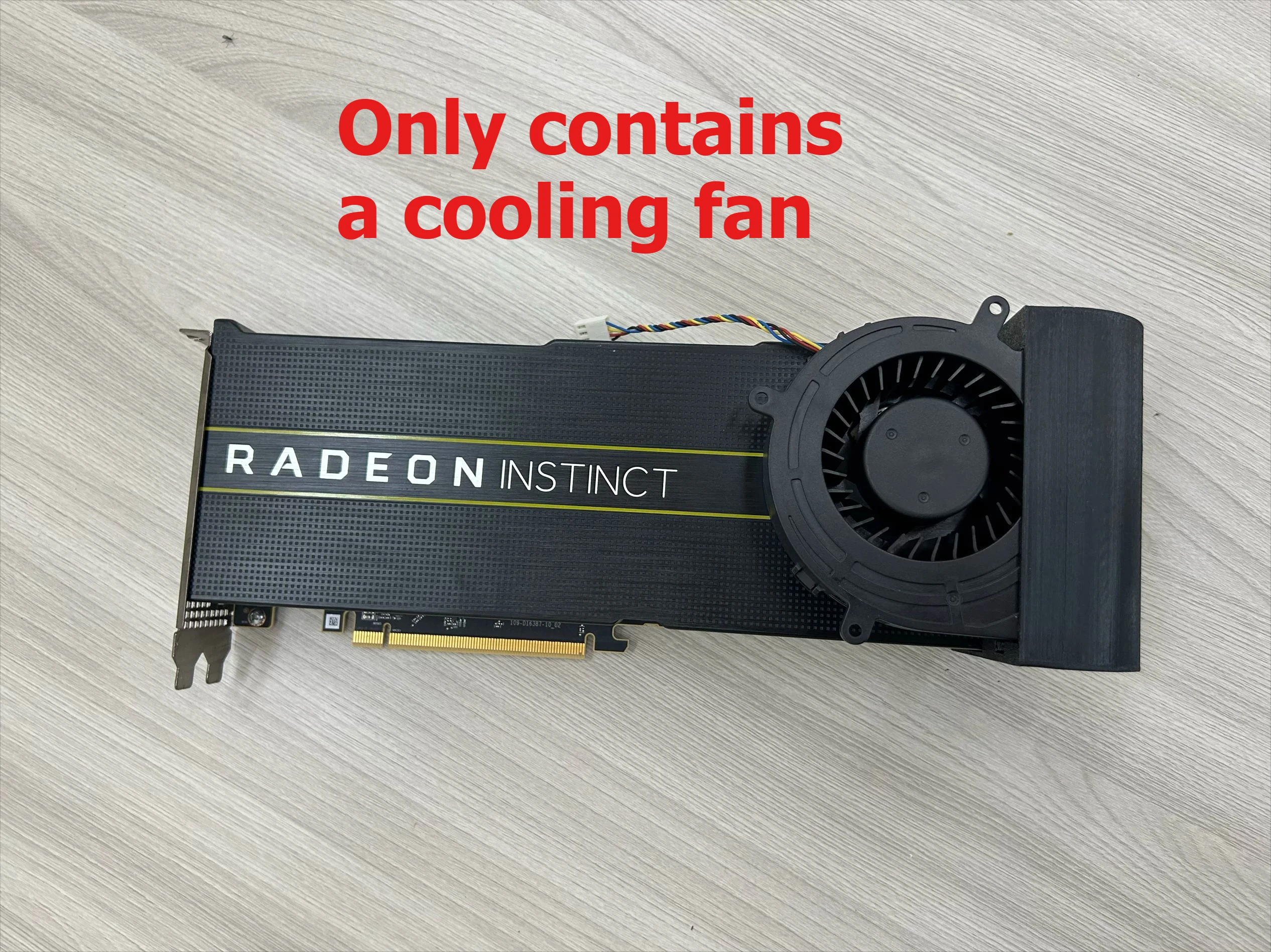 AMD MI25 MI50 MI60 MI100 MI210 s7150 X2 GPU active cooling fan modification