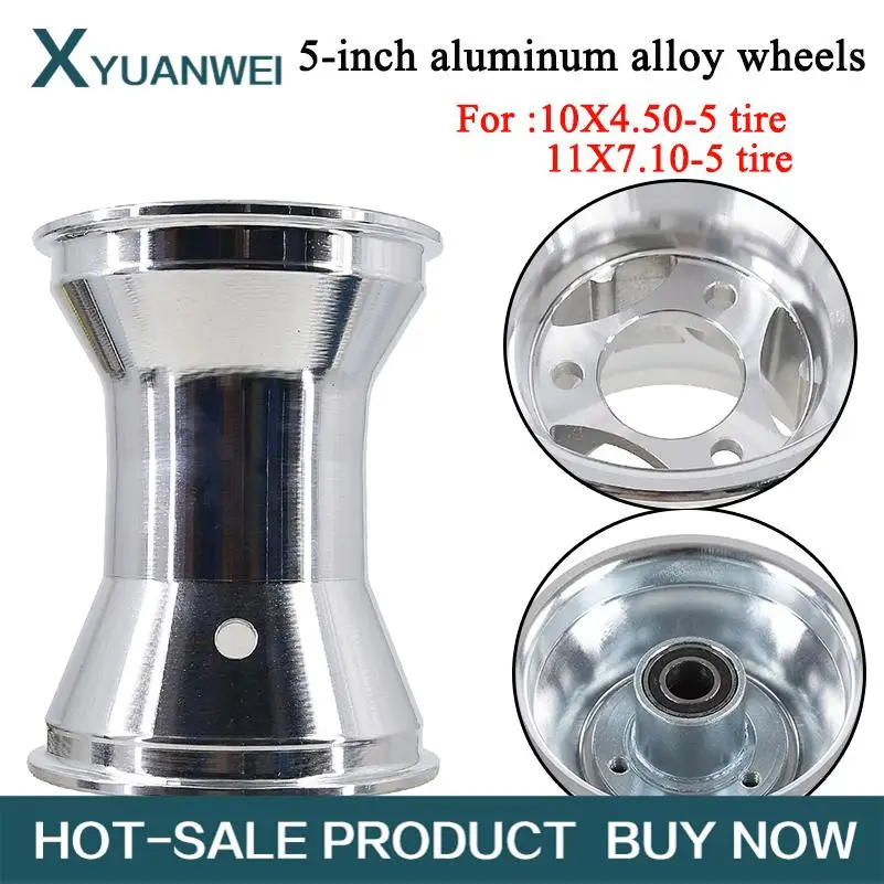 

Go Kart Aluminium Alloy 5 Inch 11x7.10-5 rear wheel Rim 10*4.5-5 front Wheel Rim Fit For ATV Go-Kart Scooter