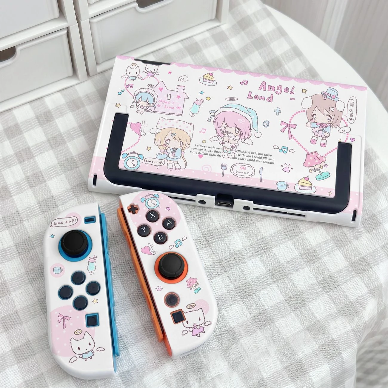 Cute Split Protective Case for Nintendo Switch 2 OLED NS Console Anti-Slip Drop-Proof Joy-Con Controller Cover Dockable Gift