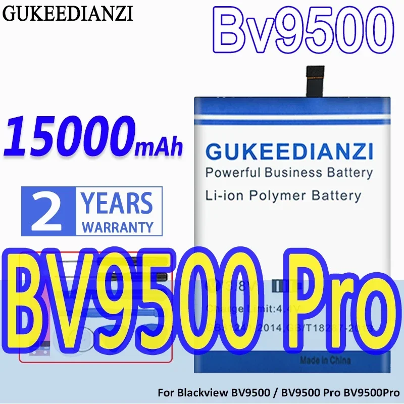 

GUKEEDIANZI 15000mAh BV 9500 Battery For Blackview BV9500 Pro MT6763T 536380 Phone Batterij Batery+Tracking Number