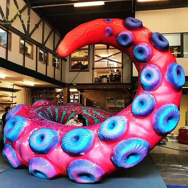 Giant Inflatable Octopus Tentacles for Halloween Stage Decorations