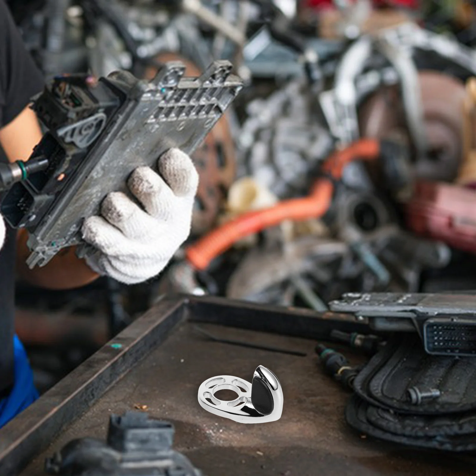 

Oil Throttle Wrist Pad Universal Motorcycle Hand Grips Silver Ergonomic Thumb Rest For Motorbike Cruise Assist Long Ride