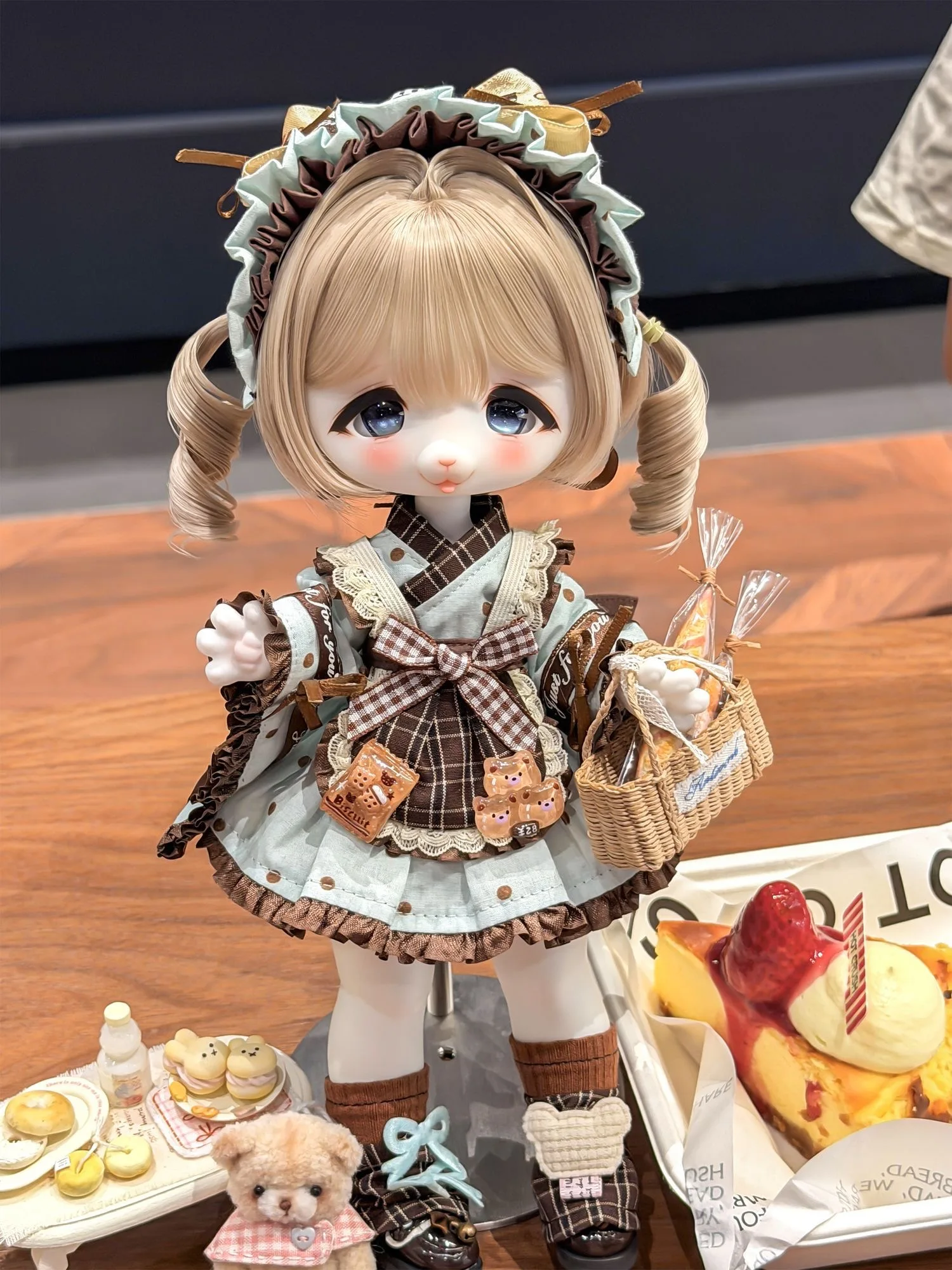 （customization 30day）BJD doll clothes suitable for  1/6 size Cute suspender pants clothing set doll accessories (5 points)