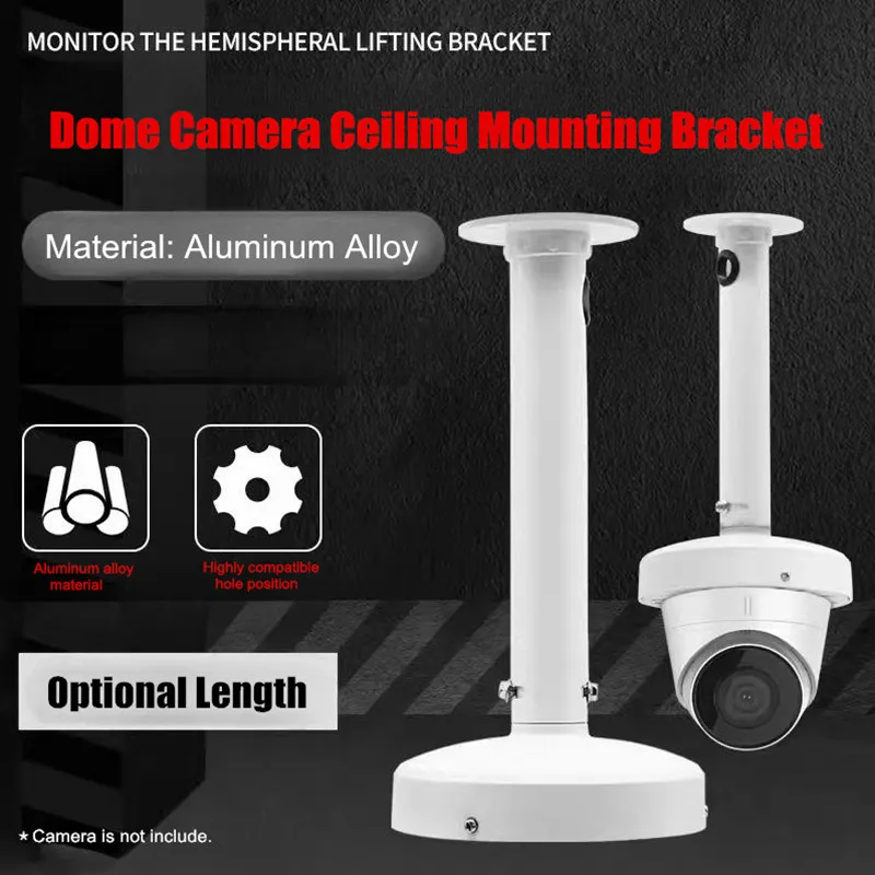 Universal Dome Camera Ceiling Mount Bracket Aluminum Alloy Monitoring Hemisphere Support Indoor Outdoor CCTV Camera Accessories