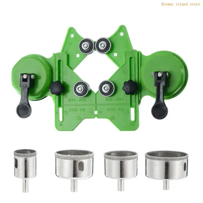 

High Precisions Tile Hole Jig Fixture Adjustable Tile Hole Locator for Accurate Drilling Ceramic Glass Porcelain Marble HX6C