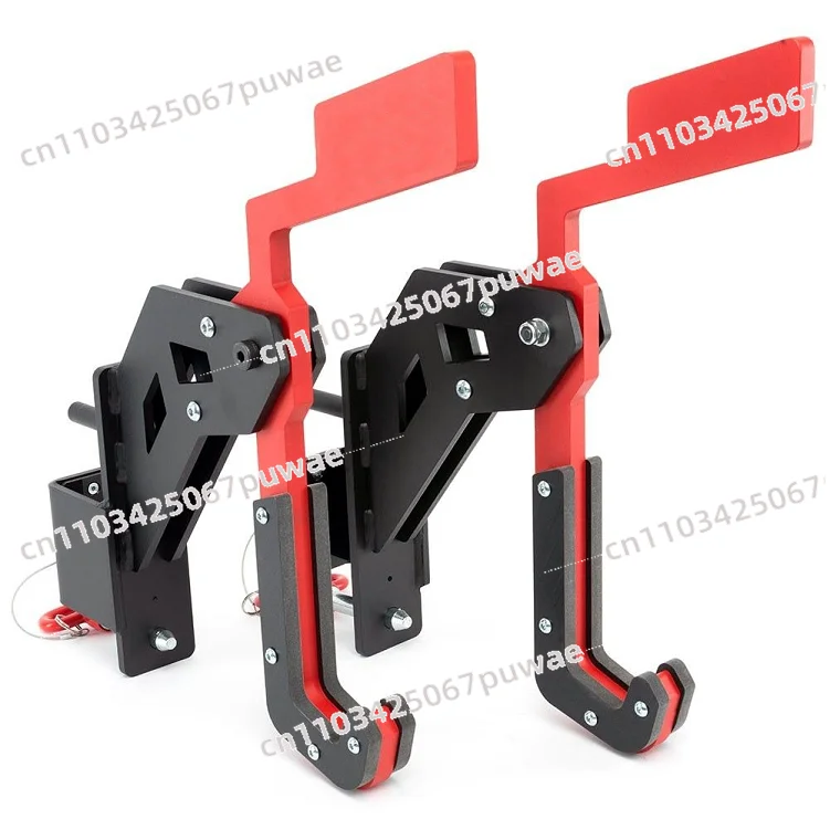 Squat Rack Auto-Retractable Hook Single Barbell Hook Lifting Bar Auxiliary Fitness Equipment for Home Gym