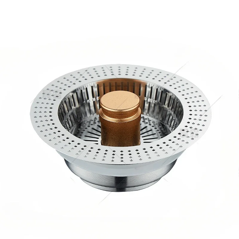 Stainless Steel Sink with Anti Odor Bouncing Core Sink Leak Plug Large Filter Screen Kitchen and Shower Room Filter Screen