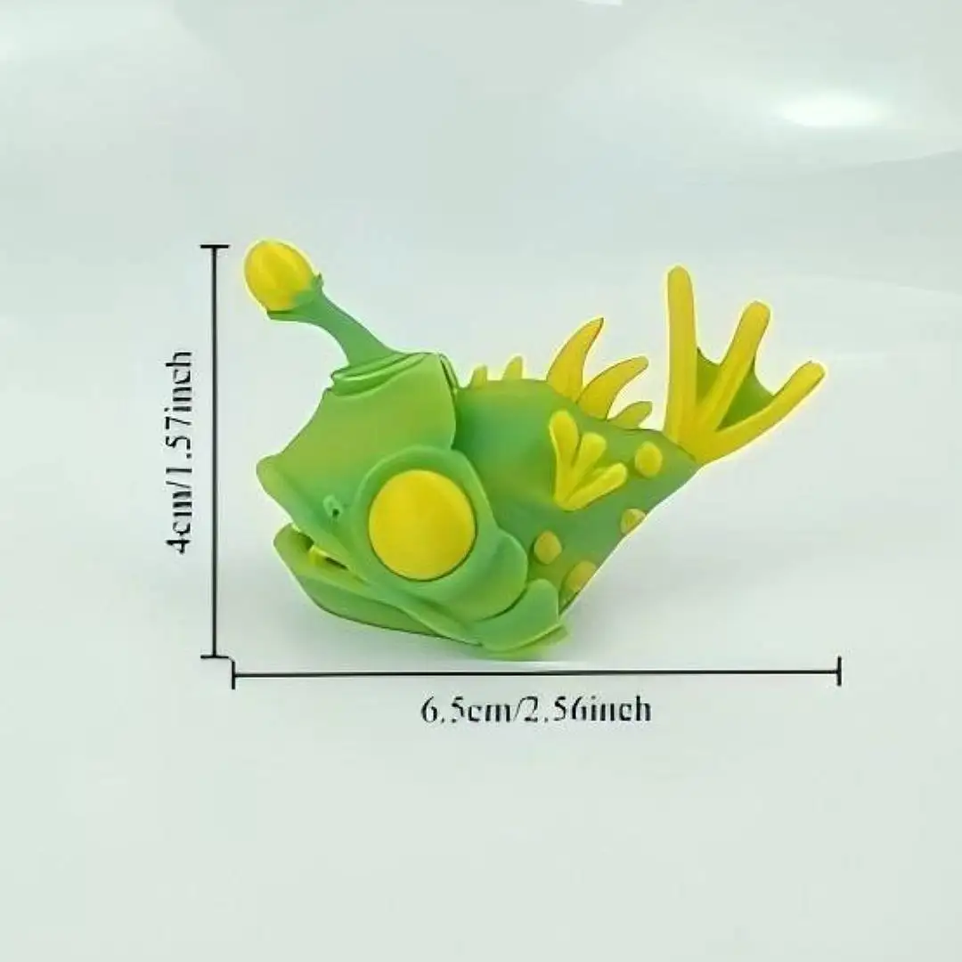 3D Afdrukken Lantaarn Vis Model Mini Leuke Figuur Prachtige Simulatie Diermodel Thuis Ornament Desktop Decoratie Kinderen Speelgoed Cadeau