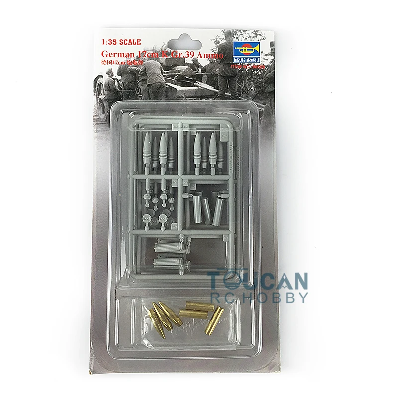 Trumpeter 06609 1/35 Scale Bullet Model Accessories of German 17cm K Gr.39 Ammo Parts KIT Model for Building TH06692-SMT2