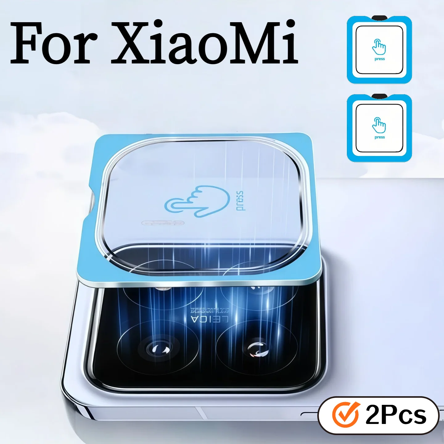Xiaomi Photography Kit - قطعتان من الزجاج المقوى لعدسة الكاميرا