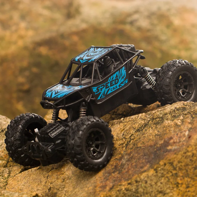 RC Four-way Off-road Climbing Car Remote Control Car Alloy Off-road Monster Car LED Light Drift Boy\'s Toy Racing Birthday Gift