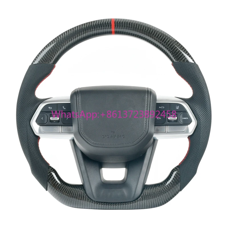 

Custom Pickup Steering Wheel Fit for Toyota Land Cruiser 70 Series LC70 FJ70 Carbon Fiber Steering Wheel