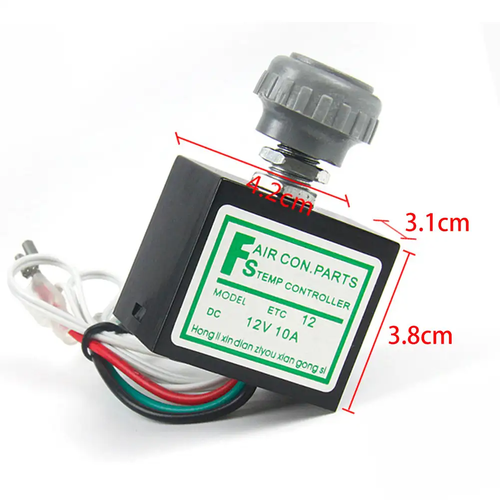 10A 12V 24V Car Air Conditioner Electronic Thermostat Switch Temperature Control Auto Accessory A/C Electronic Thermostat