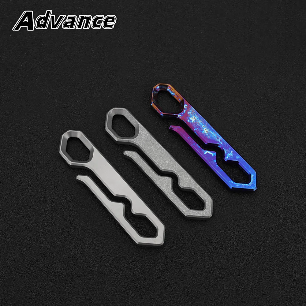 Small Waist Belt Buckle Titanium Alloy Keychain EDC Outdoor Tool Buckles