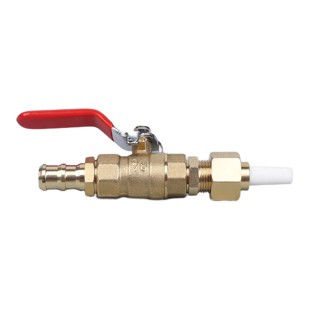 5 Nozzle Sizes Sandblaster Kit Precision-cast Brass Red Handle Ball Valve Pneumatic Quick Connect 5 Pieces Sandblast Nozzles