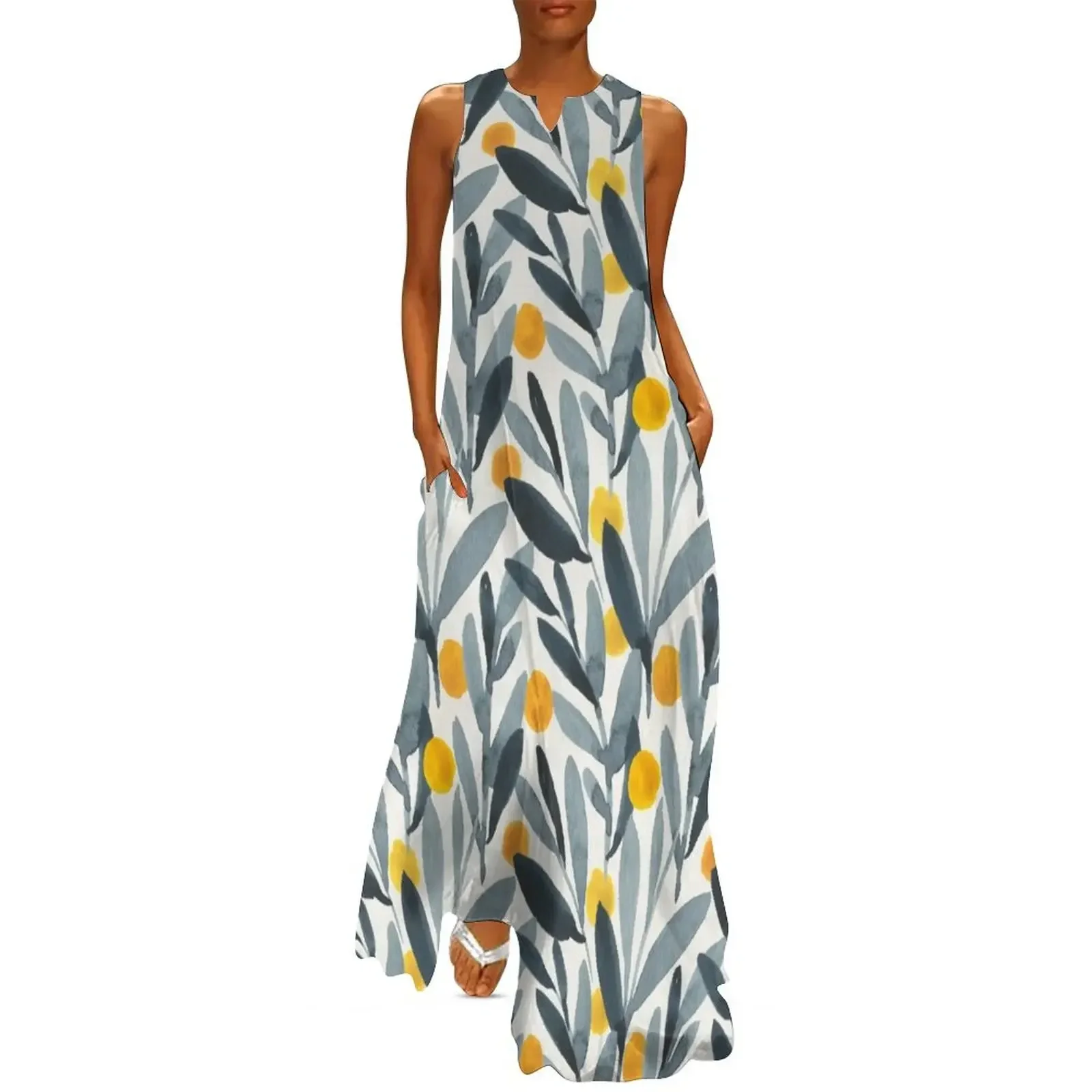 

Indigo Mustard Long Dress women's summer clothing 2025 sexy dress for women Woman clothes Prom gown Dress