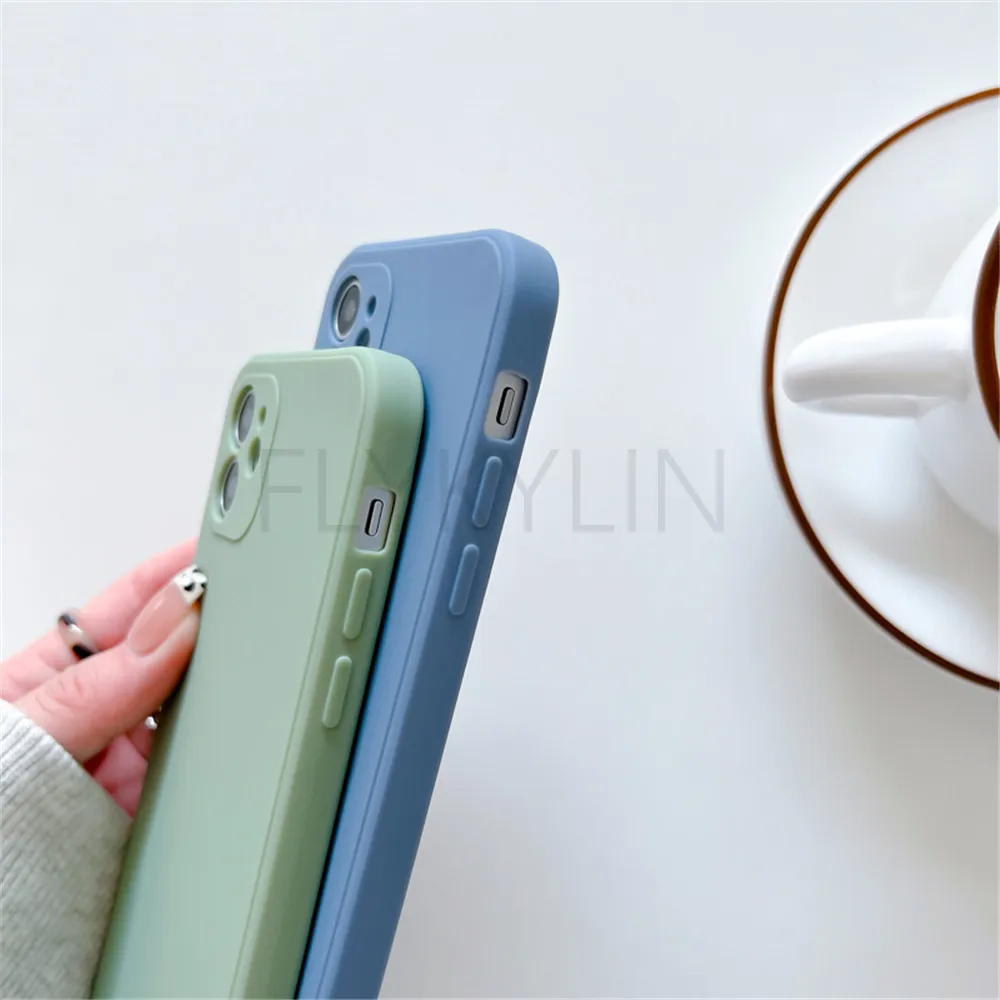 Redmi Note 11 Pro 11S Case Square Silicone Crossbody Lanyard Strap Case For Xiaomi Mi 12 12X 11T POCO X4 Pro Redmi 10A 10C Cover