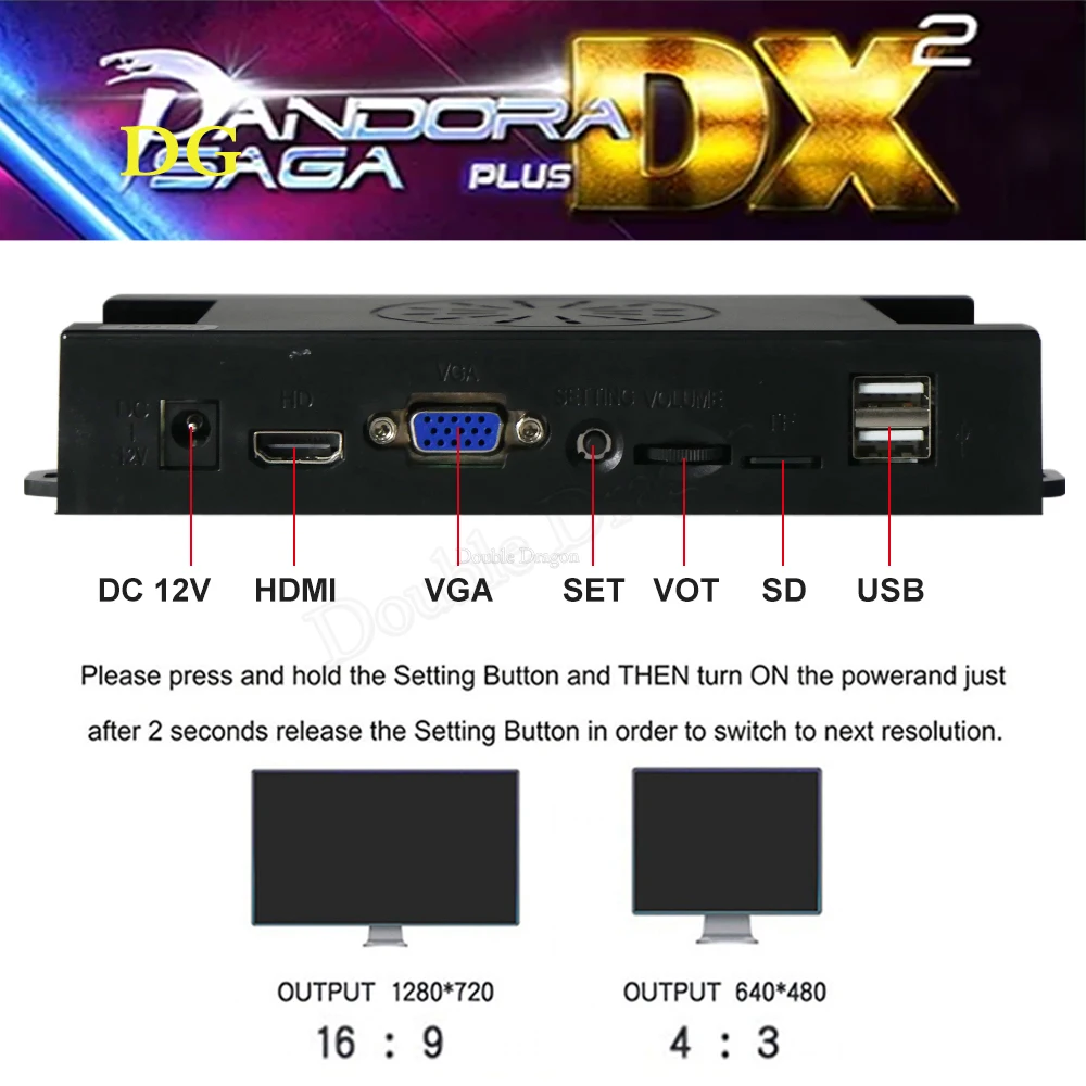 Pandora Saga Plus DX 26800 in 1 Mutilgame Board Support HD MI VGA Output Gameboard Motherboard of Household Arcade without WIFI