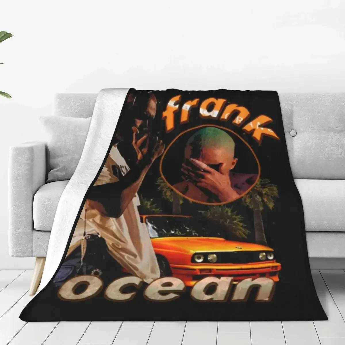 Frank Ocean Flannel Blankets Quality Super Soft American Singer Throw Blanket Spring Travel Chair Sofa Bed Aesthetic Bedspread