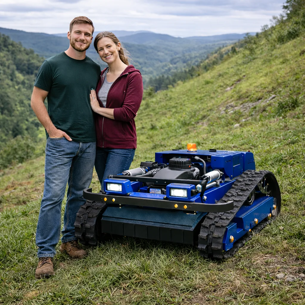 

Customized Industrial 4-Stroke Lawn Mower CE/EPA Approved All-terrain RC Large-horsepower Wear-resistant Garden Crawling Robot