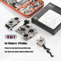 YCS 4 in 1 Magnetic Adsorption Back Rear Camera Repair Protection Cap Cover for iPhone 17 16 15 14 13 12 11 X XR XS Max 7 8 6 6S