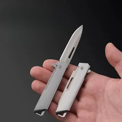 New stainless steel folding mini household outdoor convenient express unpacking knife keychain knife EDC tool pocket knife