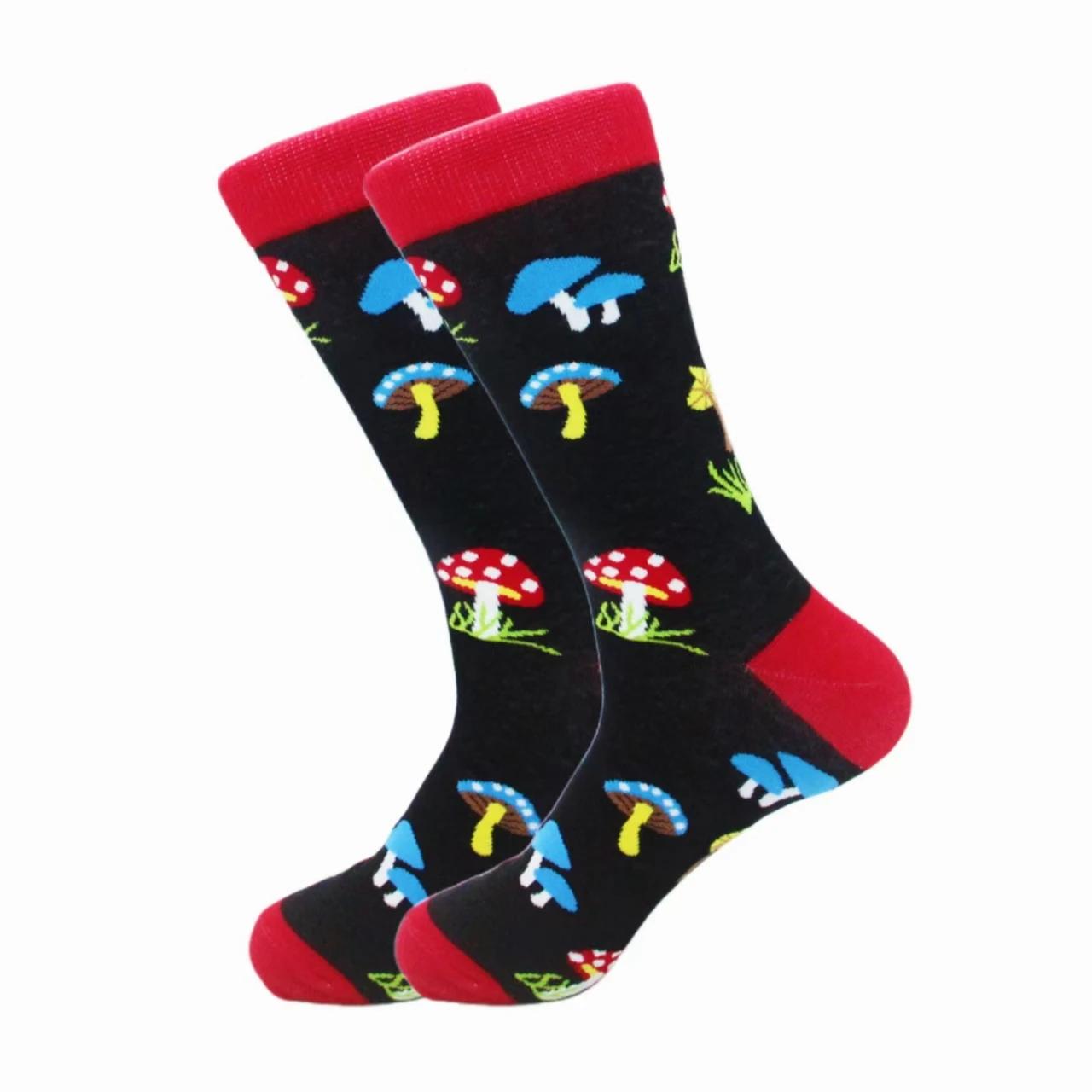 

Цветные маленькие носки-грибы