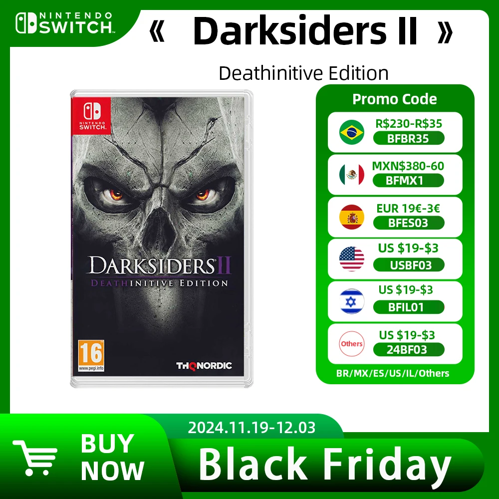 Darksiders 2 Deathinitive Edition - Nintendo Switch Game Deals 100% Original Games Physical Action Adventure for Switch OLED