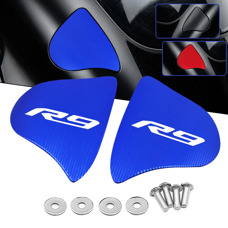 

Motorcycle accessories For YZF-R9 R9 2024 2025 2026 CNC Mirror Hole Cover Windscreen Driven Mirror Eliminators Cap r9