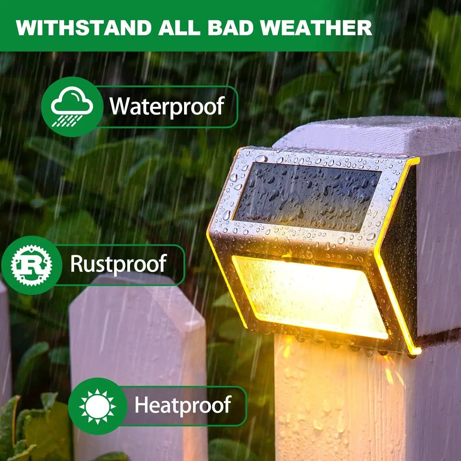 KEBINCPLED LED Solar Outdoor Led Courtyard Wall Lamp Human Body Induction Garden Terrace Garage Door Street Lighting