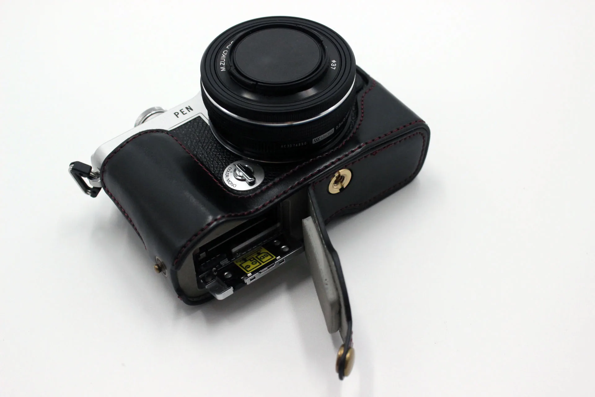 本革製リアプロテクションギア,欧州連合E-P7 ep7カメラ用ハーフケース