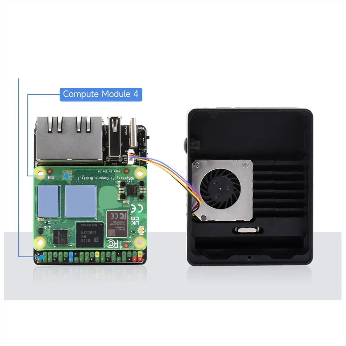 Goodprice MINI Dual Ethernet CM4 Carrier Board for RPI Raspberry Pi Compute Module 4 Lite EMMC Expansion Base Board
