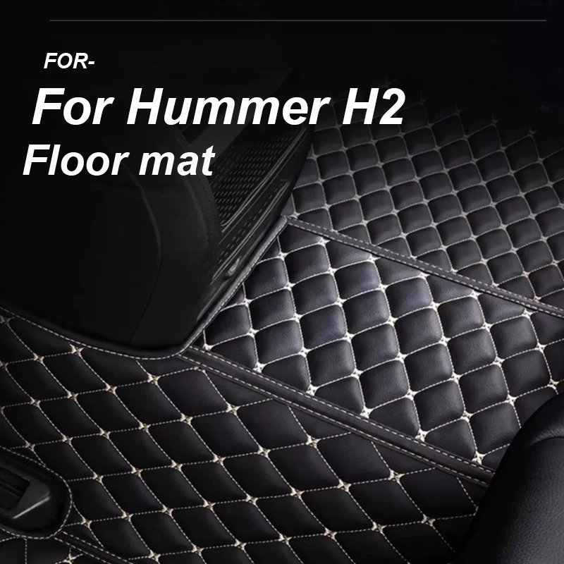 

LUXURY Car Floor Mats For Hummer H2 2008 Custom Auto Foot Pads Automobile Carpet Cover Interior Accessories