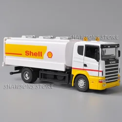 1:43 Scale Diecast Vehicle Model Toy T420 Oil Tank Truck Tanker Miniature Replica Sound & Light